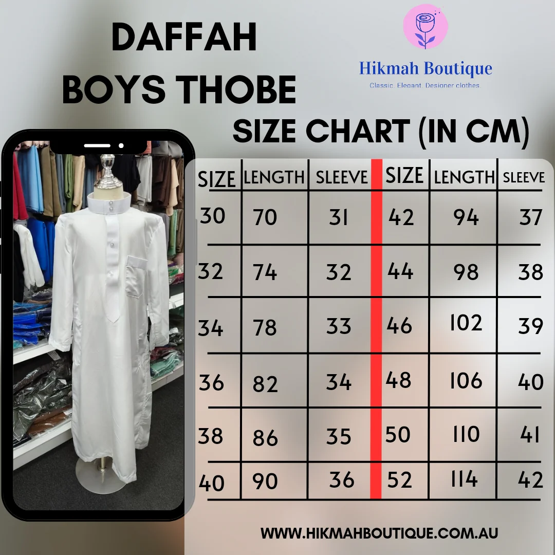 Boys Thobe in White - clearance online only - Image 6