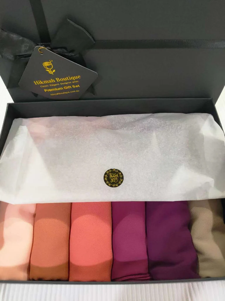 Chiffon Hijab Premium Gift Set | Adorable Range (6 Elegant Premium Chiffon Hijabs wt Bonus Pins) - Image 4