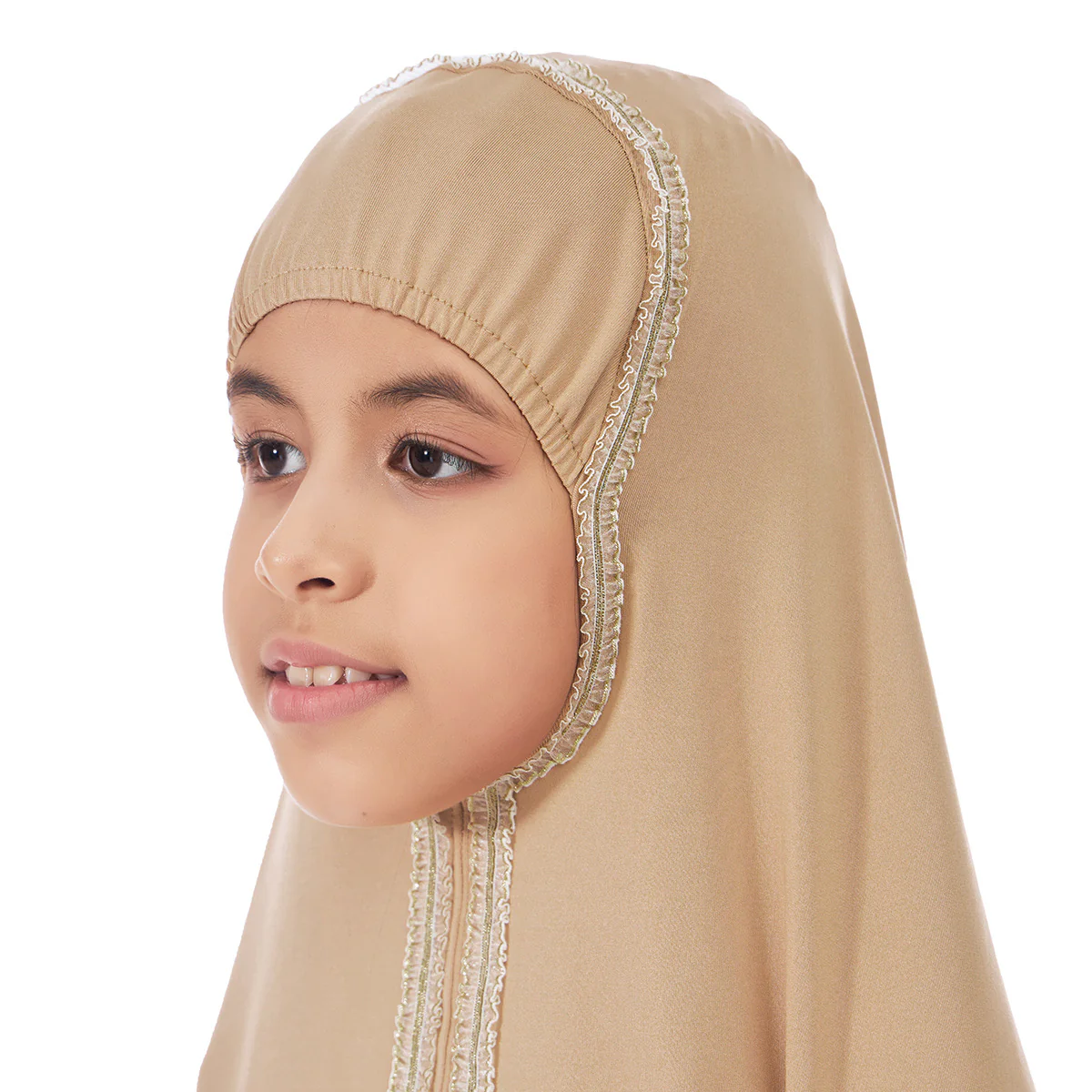 Girls Prayer Set | Girls Jilbab & Skirt Set - White - Image 5