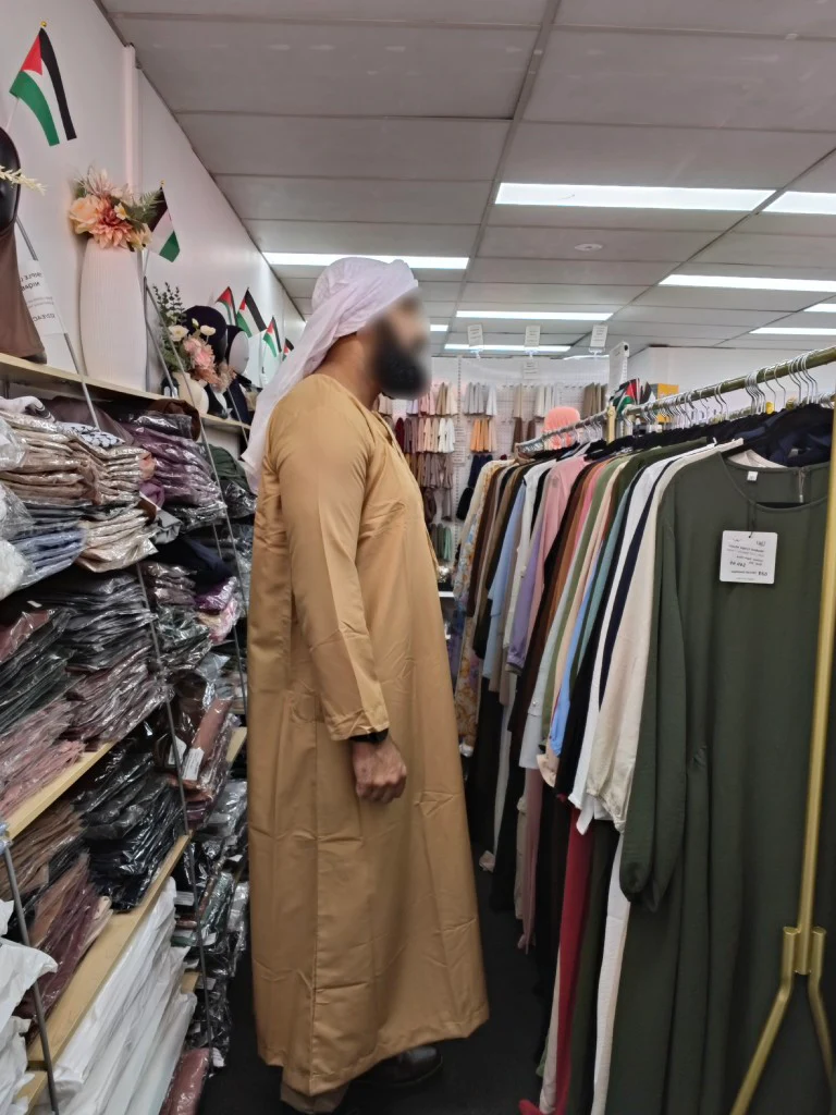 Daffah Thobe Emirati Style in Sand Brown - Image 6