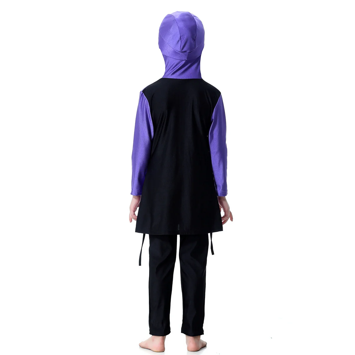 Girls Burqini Modest Swimwear - Blue | Full Cover 2 Piece Swimsuit Set - Image 3
