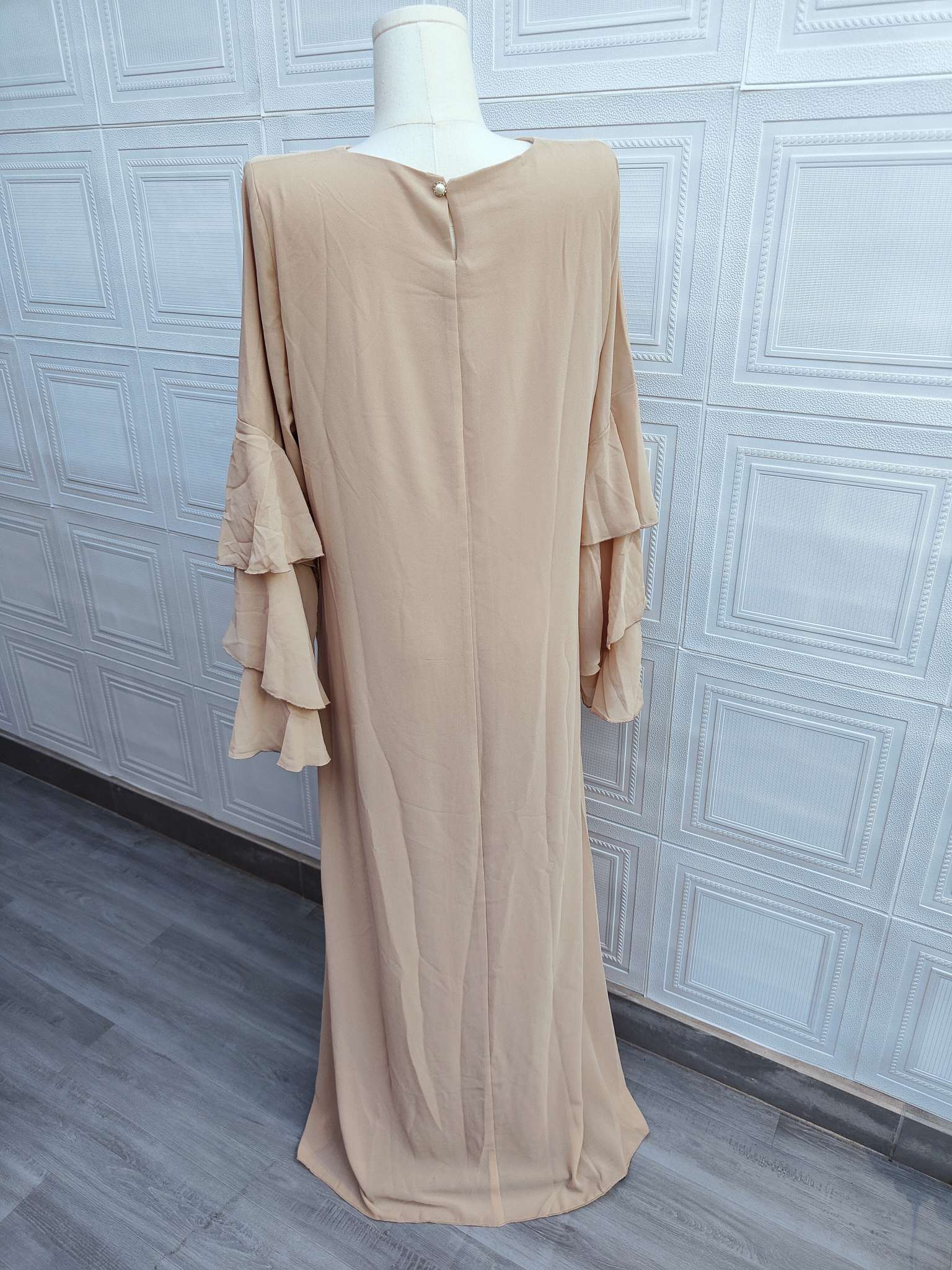 Gold Sequined Modest Dress (clearance item) - Image 7