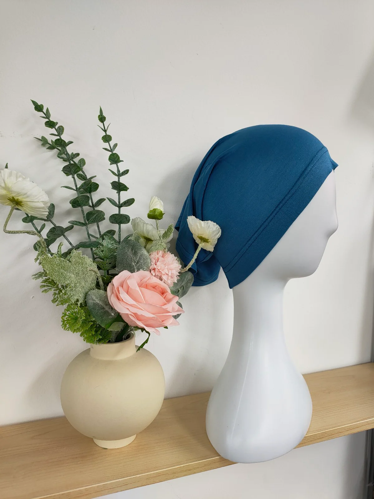 Hijab Open Undercap in Dusty Blue