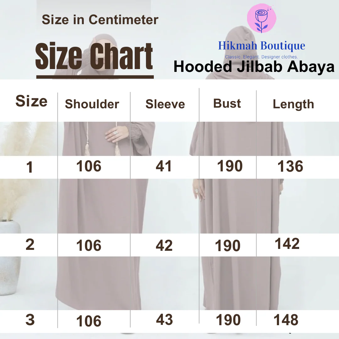 Hooded Jilbab Abaya - Dark Coffee (Crepe) clearance online only - Image 3