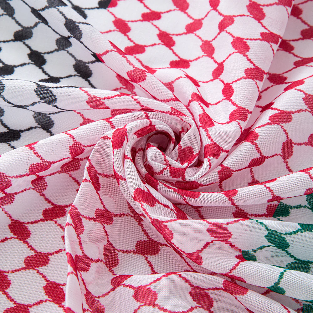 Keffiyeh Scarf with Tassels in Multi Colour - Image 4