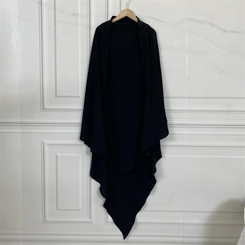 Long Khimar Single Layer Tie-up - Image 5