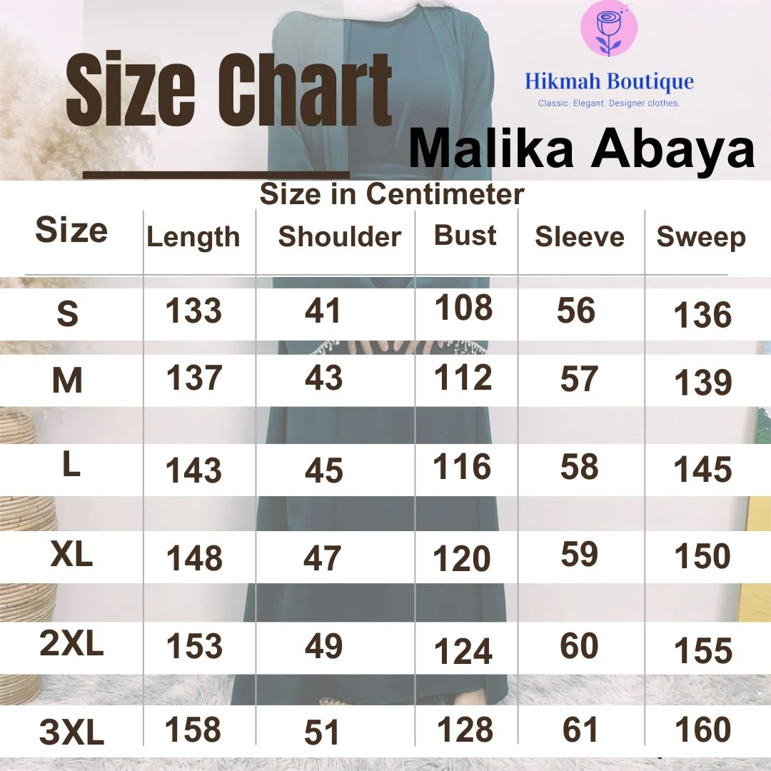 Malika Abaya in Coffee | 4-Piece Abaya Set (clearance item) - Image 6
