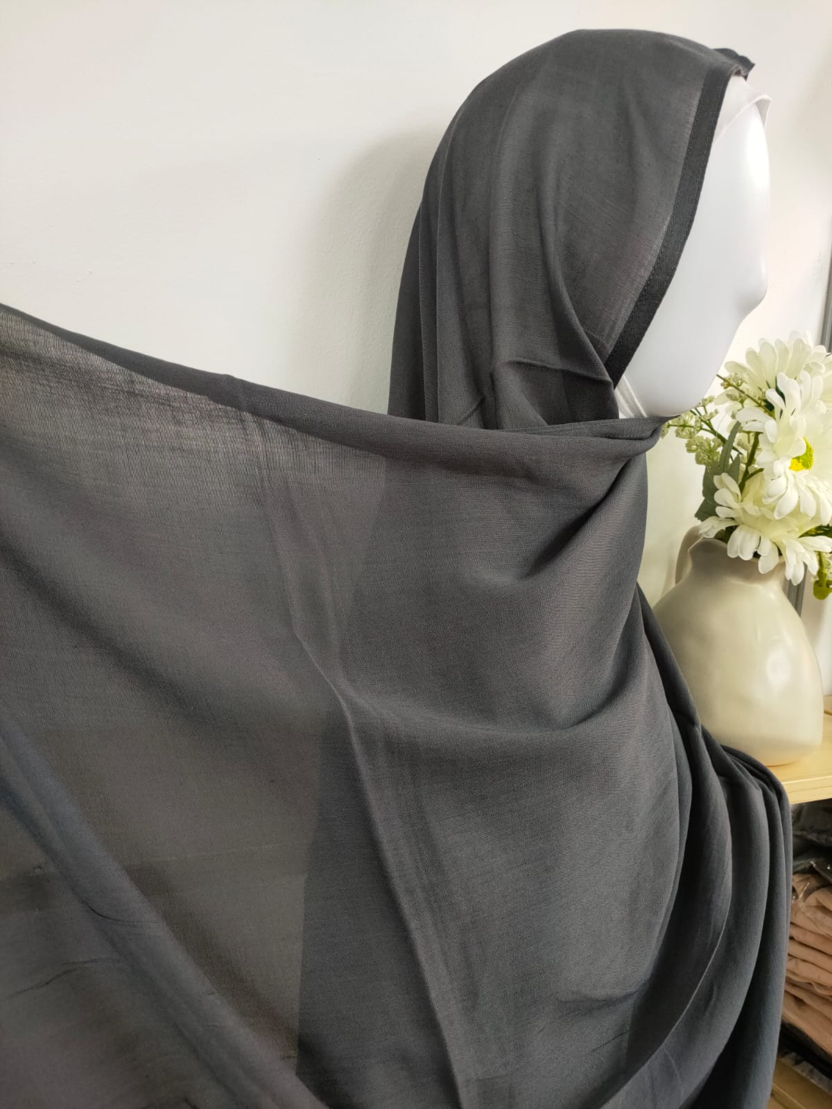 Modal Hijab in Charcoal (clearance online only)