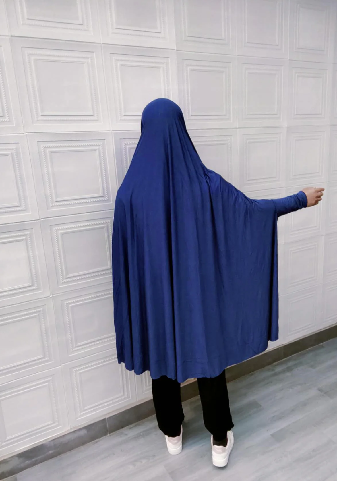 Navy Bamboo Jilbab | Premium Bamboo Jilbabs for Everyday Use - Image 3