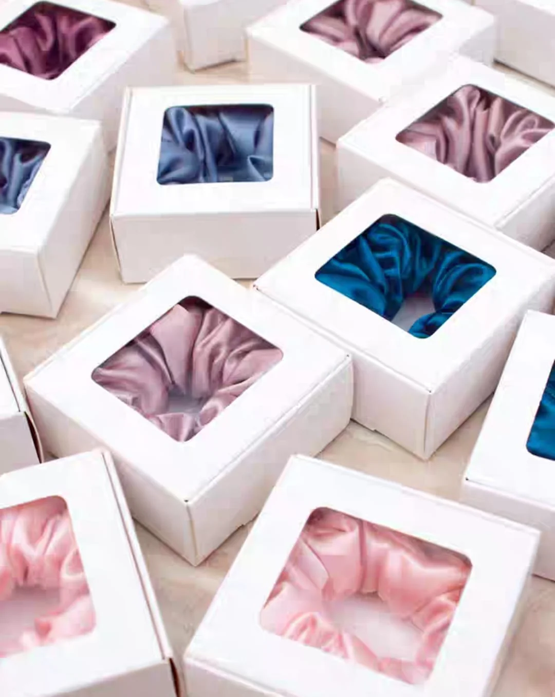 Navy Blue Silk Scrunchie | 100% Mulberry Silk 22 Momme 6A Grade - Image 3