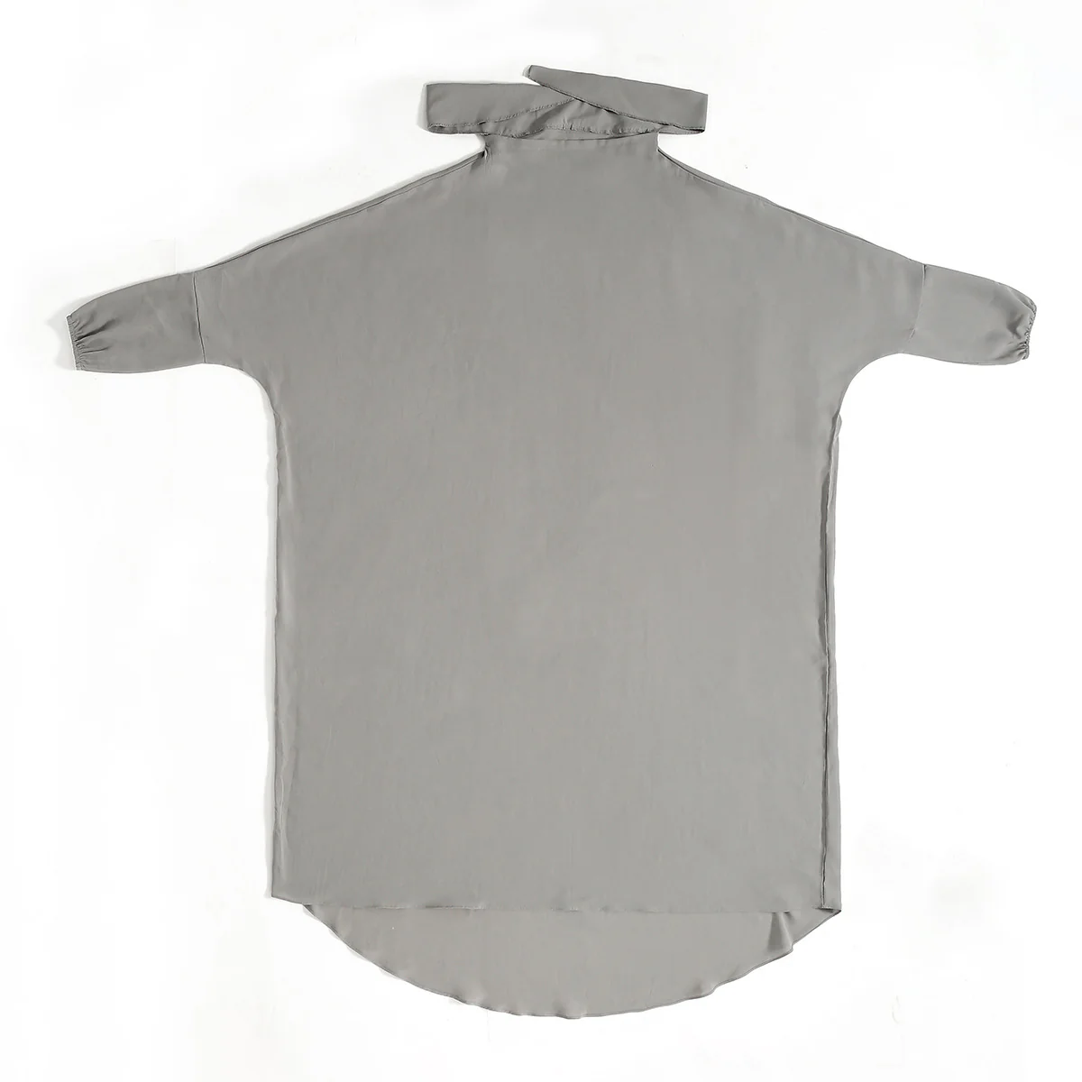 One Piece French Jilbab in Light Grey - Image 5