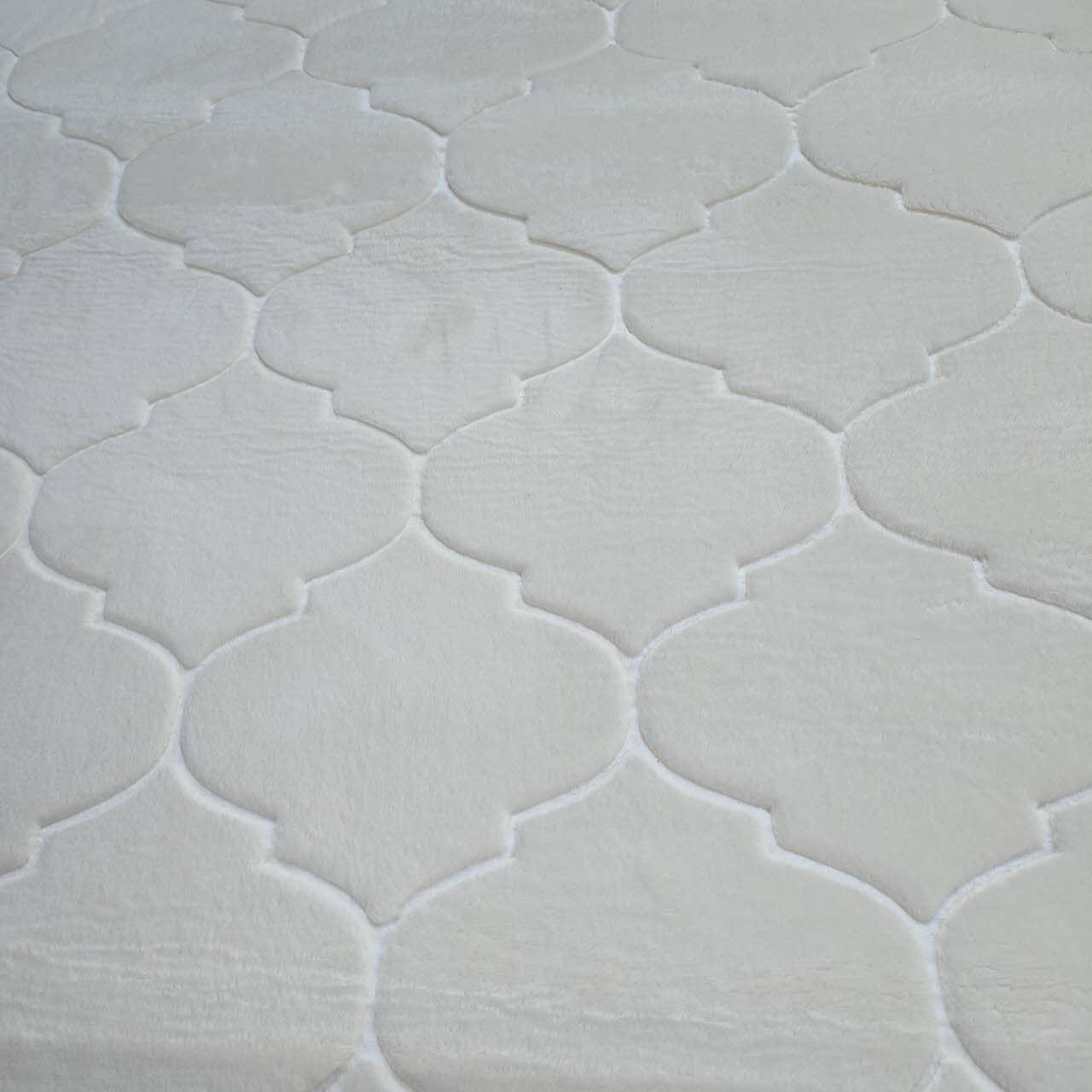 Padded Prayer Mat in White Cream - Image 3