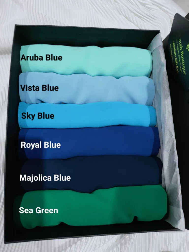 Premium Hijab Gift Set | Elegant Range 6 Colors | 6 Chiffon Hijabs (wt bonus magnetic pins) - Image 7