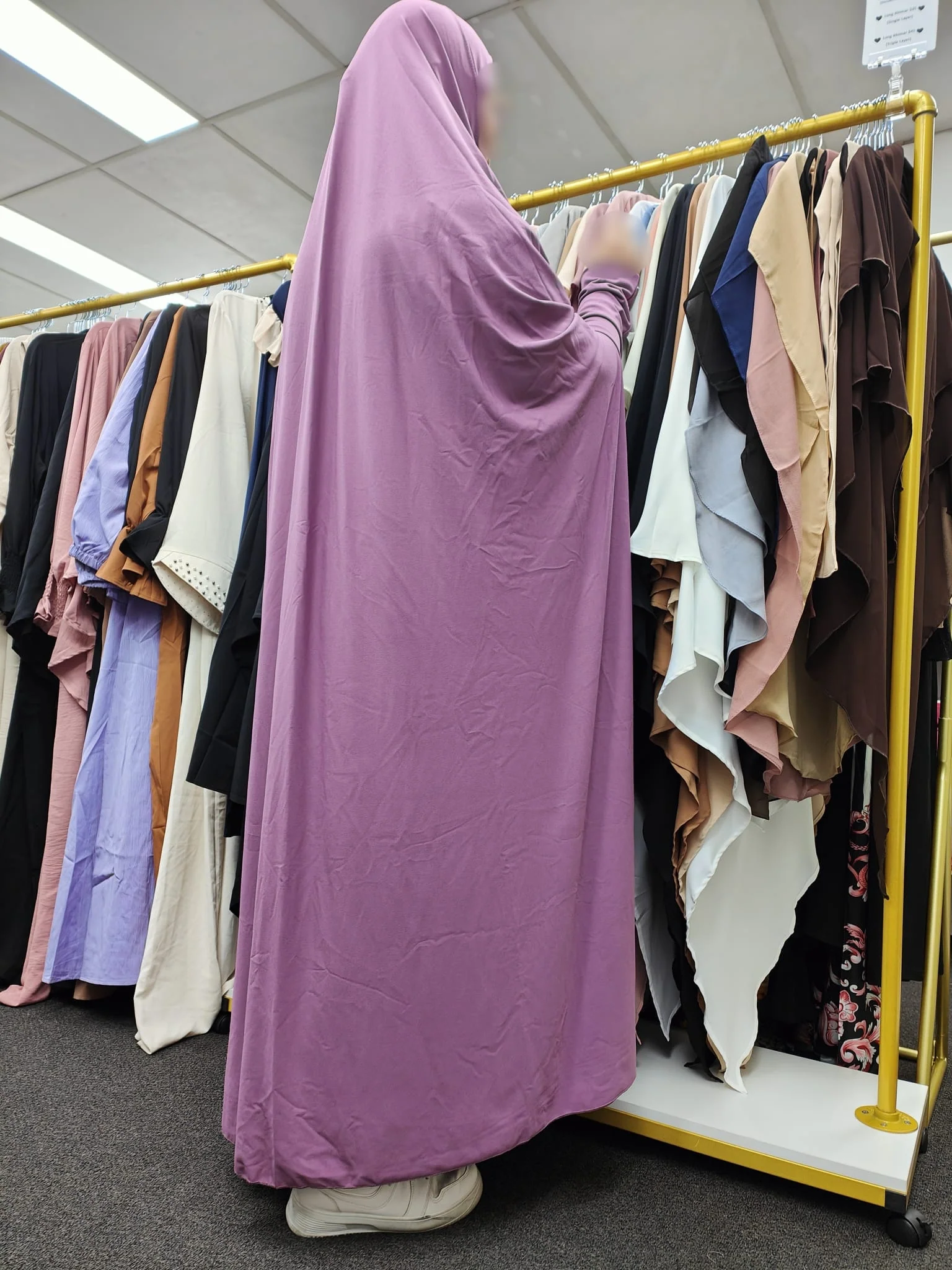 Premium Ankle Jilbab in Lavender (clearance online only) - Image 3