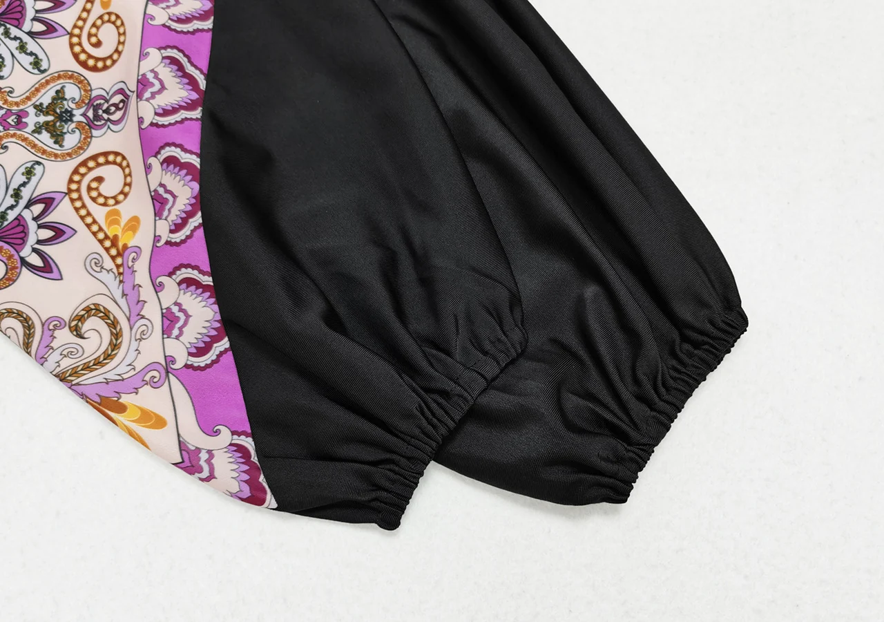 Printed Modest Burkini Swimwear 3Pcs Set - Image 4