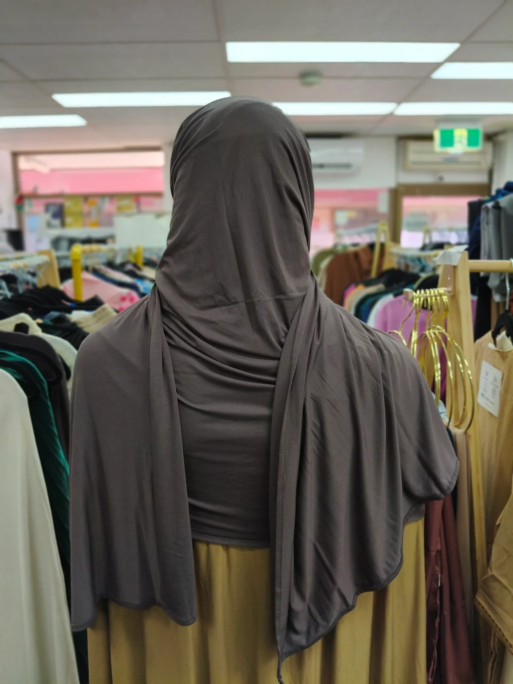 Pure Bamboo Hijab in Dark Mocha - Image 2