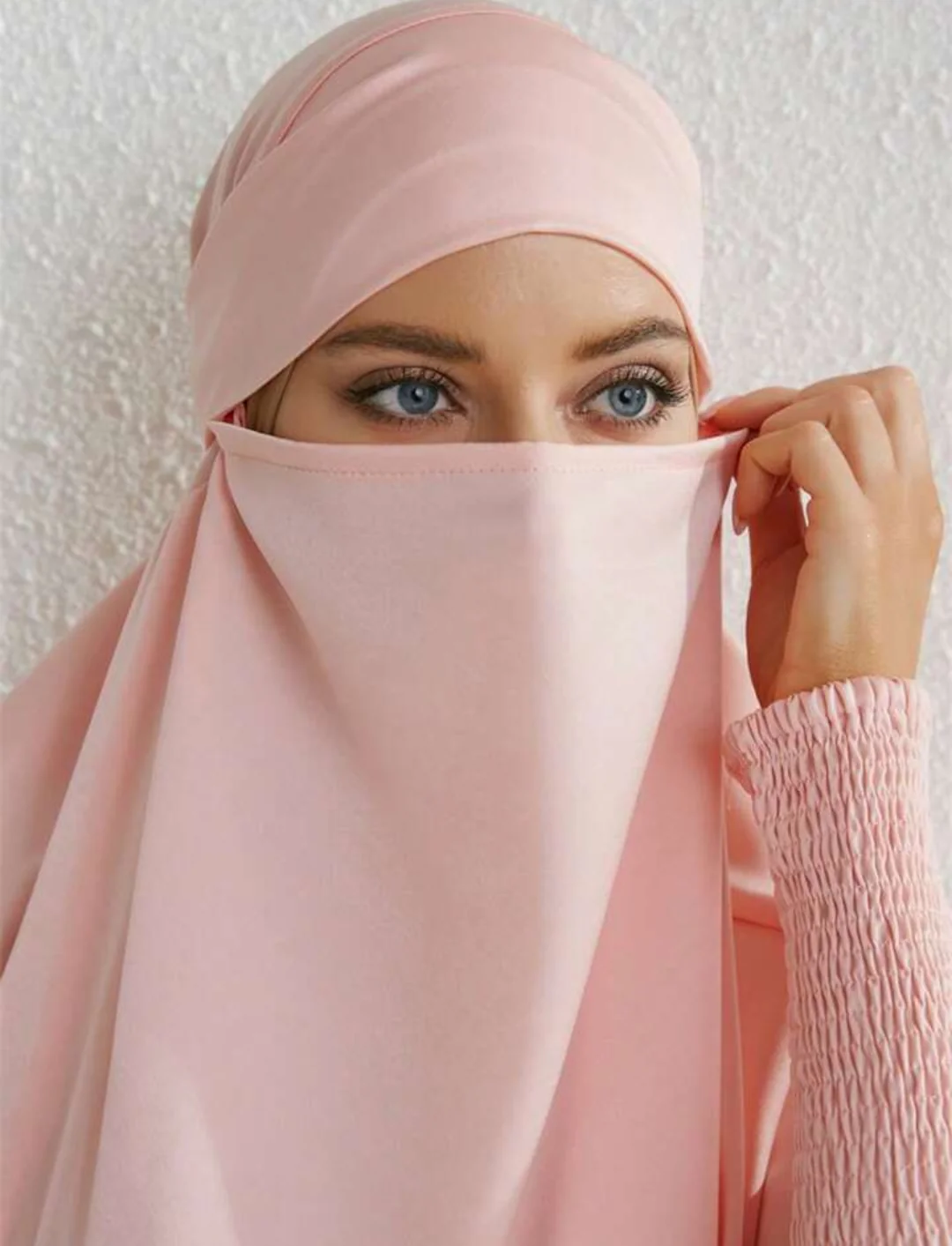 Satin Jilbab In Blossom Pink - Image 3