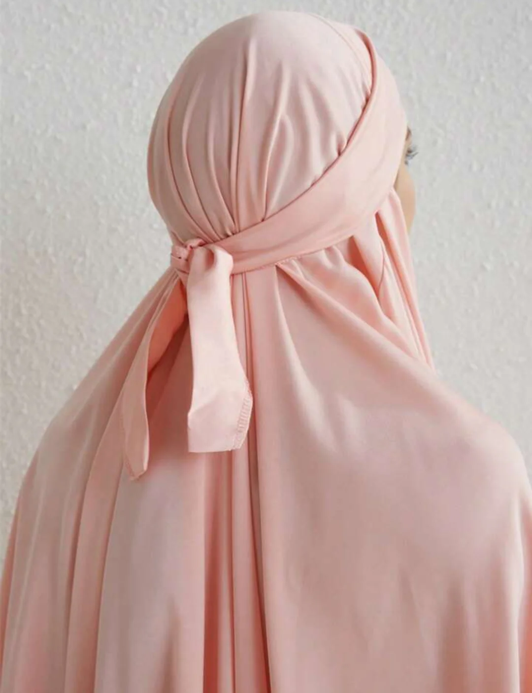 Satin Jilbab In Blossom Pink - Image 4