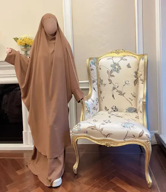 Silver Grey French Jilbab - Image 3