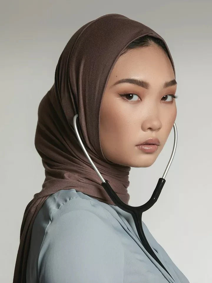 Viscose Instant Long Hijab with Ear Access, Stretchy, Breathable, Soft, and Silky - Image 3