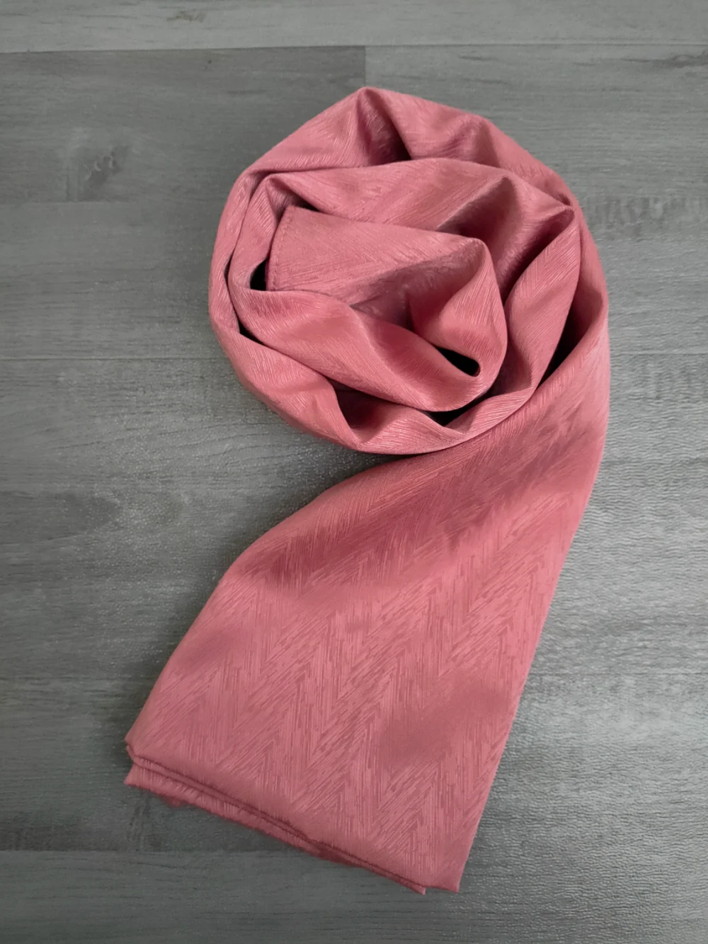 Textured Satin Hijab Scarf - Image 6