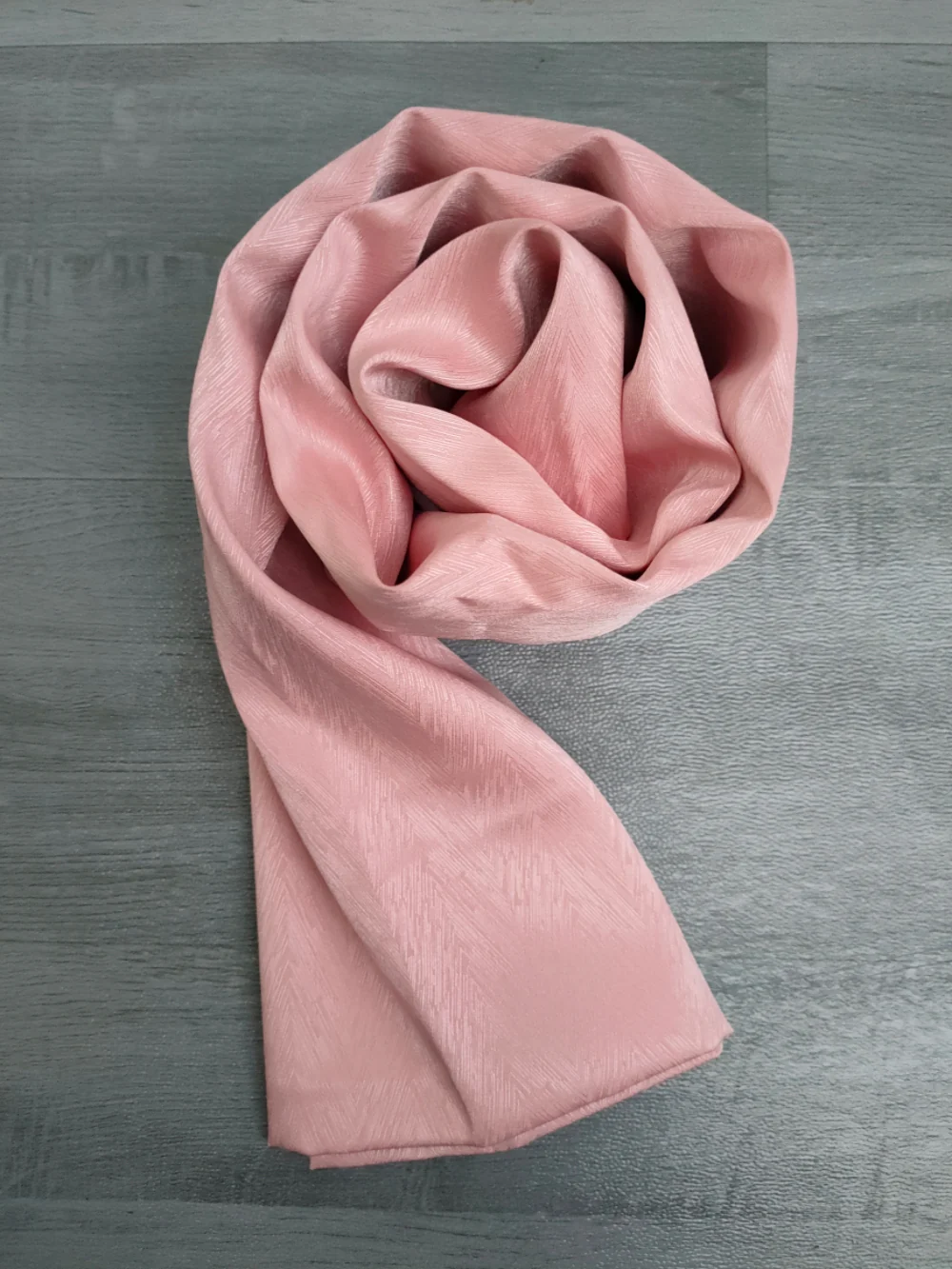 Textured Satin Hijab Scarf - Image 7