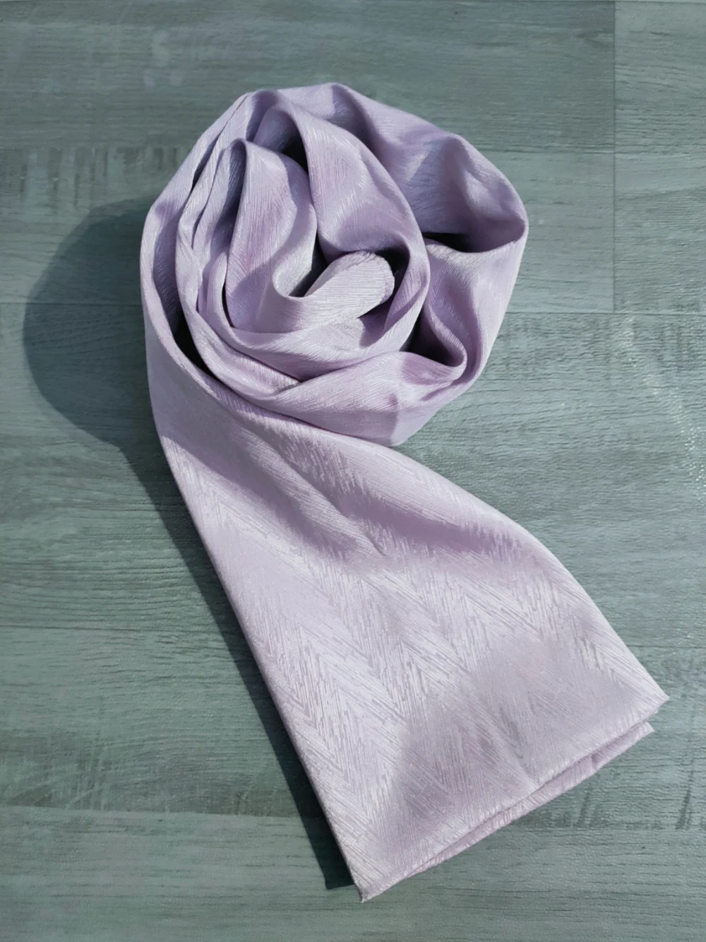 Textured Satin Hijab Scarf - Image 8