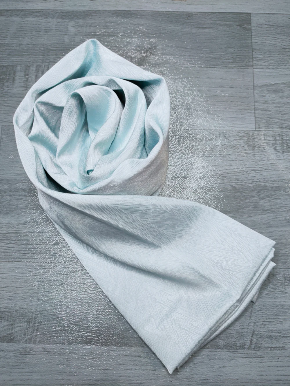 Textured Satin Hijab Scarf - Image 9