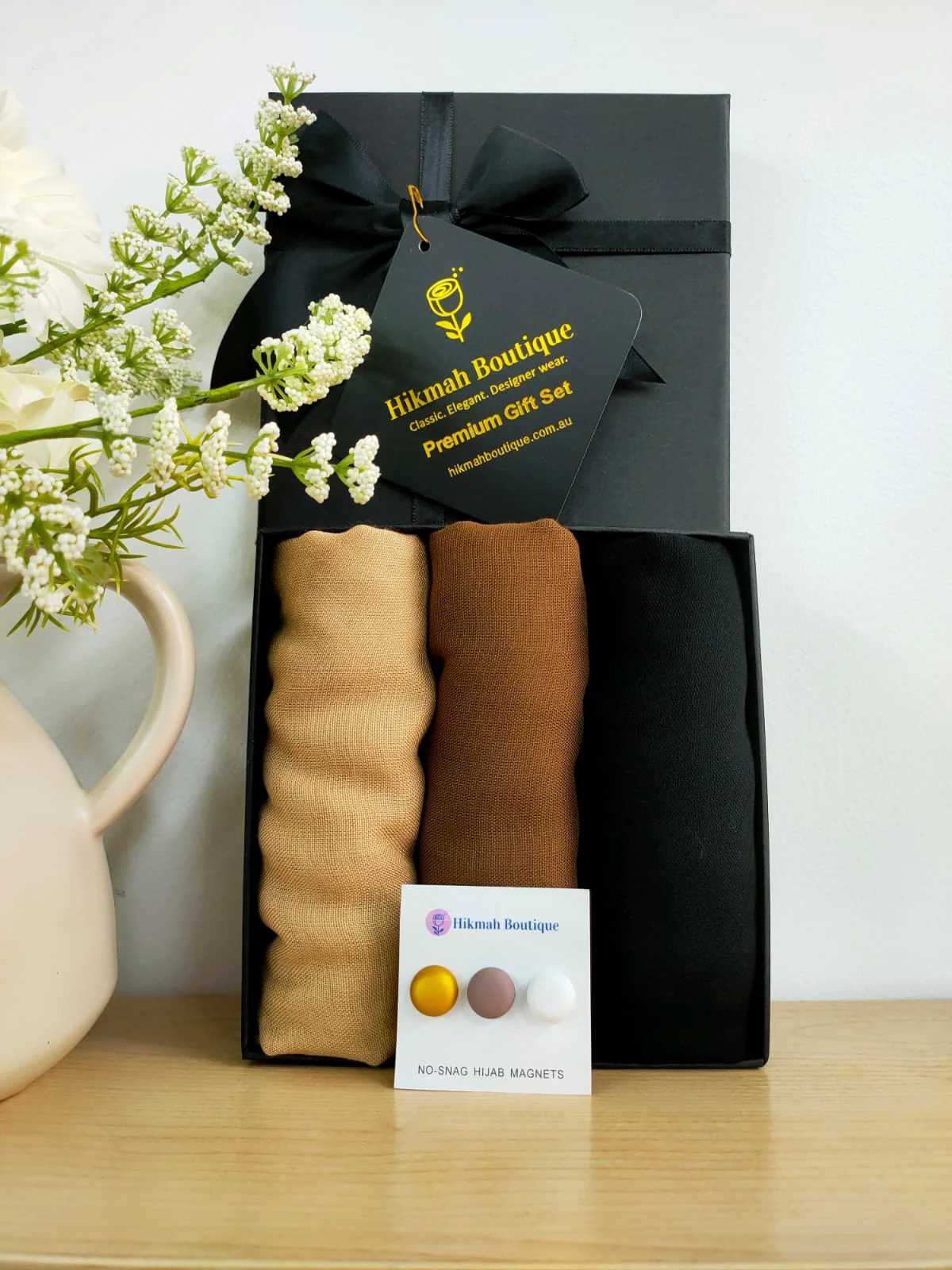 Viscose Hijab Gift Box - Modest Sandstone Range - Image 3