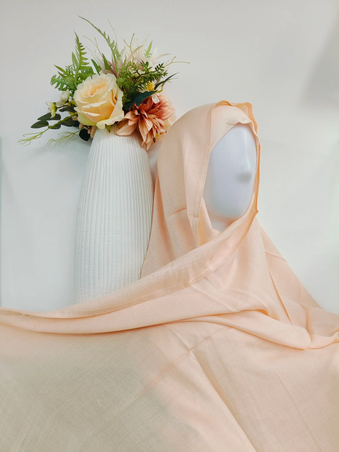 Viscose Hijab With Matching Undercap Set in Blossom Pink